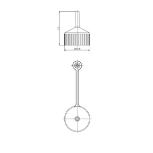 <b>Bottle</b> 750 ml round <b>with</b> thread and long nozzle - Product Image 4