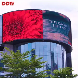 Customized Outdoor Curved P5 P6 P8 P10 led video wall all aluminum cabinet panel led display screen easy to install