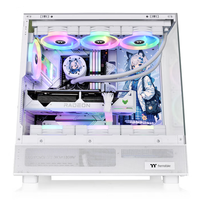 Caja de Pc de escritorio de alta calidad 9 ventiladores 360 enfriador de agua compatible con placa base Micro Atx ITX vidrio templado Atx Gaming Pc Case
