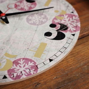 Đồng Hồ Treo Tường Tròn Trang Trí Bằng Gỗ Yên Tĩnh Đồng Hồ Treo Tường MDF Tròn Trang Trí Nhà Bằng Gỗ Phong Cách Mộc Mạc Cổ Điển - Product Image 2