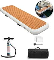Passerelle gonflable pour yacht, rampe d'accès flottante personnalisée en PVC Drop-Stitch, antidérapante en EVA, 250x70cm, 500LB, avec pompe et sac de transport, OEM