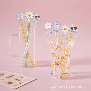 ฝาครอบหลอดซิลิโคนรูปดอกไม้ ป้องกันฝุ่น สำหรับสินค้าขายดี คุณภาพมาตรฐานอาหาร ป้องกันคราบ เป็นมิตรกับสิ่งแวดล้อม อุปกรณ์ตกแต่ง - Product Image 3