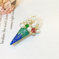 2024 nouvelle personnalisation de broche de crème glacée à broche exquise japonaise de broderie de sens avancé