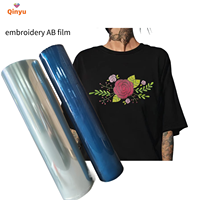 Film DTF Qinyu UV à effet 3D brodé en relief, rouleau de film autocollant PET pour impression UV, transfert à froid, transfert thermique, respectueux de l'environnement, faible coût