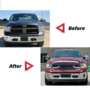 Car Front <b>Grille</b> <b>For</b> Ram 1500 2013-2018 Style Front <b>Mesh</b> Bumper Replacement Accessories Exterior Tuning - Product Image 2