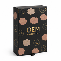 Caja de Papel Rígido con Cajón Deslizable y Lámina Dorada en Relieve Personalizada, Caja de Regalo Extraíble de Lujo OEM, Embalaje para Cosméticos y Productos para el Cuidado de la Piel