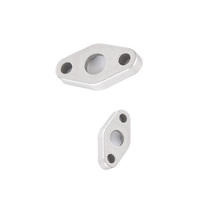 Fraisage CNC 5 axes personnalisé boîtier de tête de filtre à huile à distance anodisé noir pièces en aluminium billette