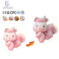 UYEAH OEM Peluche Écureuil Personnalisée, Porte-clés en Peluche, Poupée Douce en Coton PP, Jouet Animal Rembourré pour Enfants, Porte-clés Personnalisé pour Cadeau