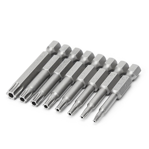 50mm 5 Point Torx Drive Bit 1/4" 6.35mm Hex Shank <b>Screwdriver</b> Kit Power Tools With Center Hole KST-80901 Torx Drive Bit KST-8090 - Product Image 5