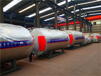 Chaudière à vapeur horizontale industrielle à tubes de feu, fabriquée en Chine, pour la fabrication de savon, à gaz et mazout, de plusieurs tonnes, montée sur skid