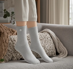 Calcetines de masaje conductivos de fibra de plata para terapia de nervios del pie con conexión a tierra al por mayor de fábrica y calcetines de terapia de estimulación - Product Image 6
