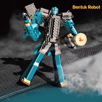 Juguete Robot Mecha Transformable Manual de Plástico Ecológico con Efectos de Luz y Sonido Lijia, Regalo de Cumpleaños Perfecto Unisex