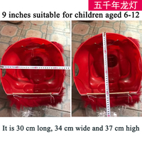 Tête de lion en plastique de 6/9 pouces pour enfants, jouet Xingshi Nanshi, accessoires de spectacle, fournitures Foshan