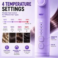 Brosse lissante 3-en-1 MRY, fer à lisser interchangeable, ioniseur à air froid, 4 températures, OEM ODM