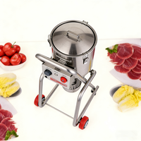 Machine à mélanger de grande capacité commerciale, moulin à aliments en acier inoxydable, mélangeur pour sauce chili sèche/humide, purée de gingembre