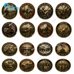 Moneda Conmemorativa Personalizada de la Primera y Segunda Guerra Mundial, Moneda de Desafío Personalizada para Veteranos de la Gran Guerra - Product Image 5