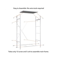 Commode en métal de haute qualité personnalisée, 4 tiroirs, commode en tissu pour chambre à coucher