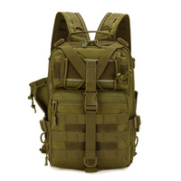 Sac de Poitrine Tactique Camouflage Homme, Sac à Dos Multifonctionnel pour la Pêche, Sac de Randonnée Grande Capacité pour Sports de Plein Air, Sac à Bandoulière en Polyester