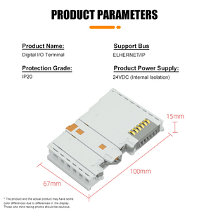 Módulo Combinado de E/S Modular para PLC, Personalizado, de 8 Canales, Entrada y Salida Digital, Montaje en Riel DIN - Product Image 2