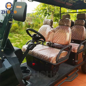 최저가 골프 카트 6 좌석 오프로드 클럽 자동차 판매 골드 컬러 사용자 정의 무료 디자인 빠른 배송 - Product Image 6