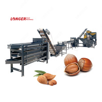 Ligne de transformation industrielle, machine automatique de décorticage des noyaux d'abricot, casse-noix d'amandes, machine à décortiquer les noix noires