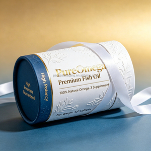 Emballage personnalisé jetable pour compléments alimentaires, tube en papier <span class=keywords><strong>de</strong></span> qualité alimentaire, conteneur pour capsules <span class=keywords><strong>de</strong></span> vitamines, boîte en carton écologique, boîte à chocolat - Product Image 1