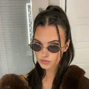 Nouvelles Lunettes de Soleil de Luxe Y2K 2026 pour Femme, Design Pliable Ovale en Métal, Style Street Art, Protection Solaire pour Voyage en Extérieur - Product Image 3
