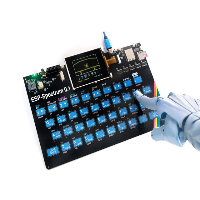 Chipboard CROWDSUPPLY ESP32 Rainbow ZX Spectrum Single-board Computer Built-in Keyboard Display 48K 128K  320 *280 TFT Display