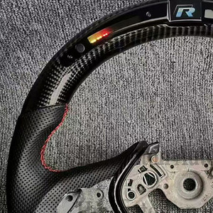 Nuevo Producto al por Mayor, Volante Deportivo de Fibra de Carbono con Cuero Perforado e Iluminación LED para Infiniti Q50 - Product Image 3