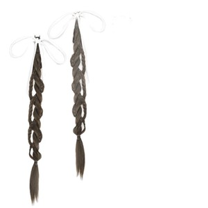 Autre perruque tressée pour femme avec clips, double longue queue de cheval torsadée, en fibre haute température, entièrement tressée à la main - Product Image 5