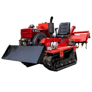 Vegetable Multifunctional Motor Rotator Tracked Micro Cultivator Factory Supply