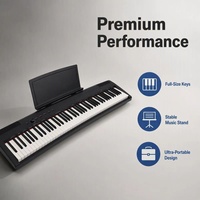 Piano numérique professionnel Beisite Midi Grand, clavier portable 88 touches avec étui