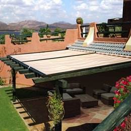 Toldo plegable eléctrico Toma, equipo de sombreado de girasol con marco de aleación de aluminio y toldo de sombra de vela acrílica - Product Image 2