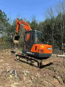 Mini-excavatrice Doosan DH60-7 d'occasion, 6 tonnes, petite pelle sur chenilles, certifiée CE EPA, importée de Corée, composants principaux, pompe haute efficacité - Product Image 5