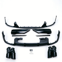 Difusor de Parachoques Trasero para Auto A8 S8, Color Negro Brillante, con Puntas de Escape, para Audi A8 S8 D5 2018-2025, Precio de Fábrica