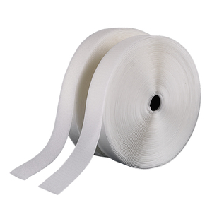 Ventes en gros de rubans auto-agrippants tissés non adhésifs pour machines à coudre, attaches pour vêtements, accessoires blancs, support OEM ODM - Product Image 1