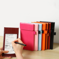 Porte-menu personnalisé en cuir PU vintage magnétique, bloc-notes pour commandes de restaurant, porte-factures, couverture de menu avec porte-stylo