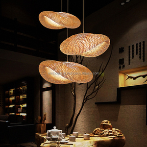 High Quality <b>Bamboo</b> <b>Lamp</b> <b>Shade</b> Minimalist Industrial Indoor Lighting Pendant Hanging Decorative Lampshade Coastal Chinese French - Product Image 5