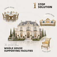 Projet de mobilier de luxe pour villa, appartement et hôtel à Foshan - Canapé de salon de style français, mobilier de haute qualité et luxueux