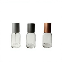 Flacon de parfum vide de 10 ml en verre sodocalcique, contenant cylindrique avec bouchon à vis et fermeture à baïonnette, pulvérisateur de laboratoire style Q