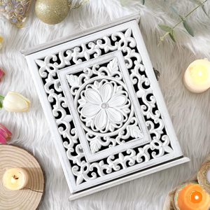 Gabinete de madera rústica <span class=keywords><strong>para</strong></span> <span class=keywords><strong>llaves</strong></span> con ganchos, colgadores de <span class=keywords><strong>llaves</strong></span> montados en la pared, estante <span class=keywords><strong>decorativo</strong></span> <span class=keywords><strong>para</strong></span> <span class=keywords><strong>Llaves</strong></span> <span class=keywords><strong>para</strong></span> el hogar, oficina, entrada, pasillo - Product Image 4