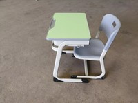 Mobilier scolaire pliable salle de classe étudiant bureau d'étude et chaise ensemble table unique chaise de bonne qualité
