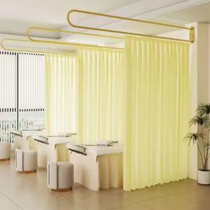 Support de rideau de séparation en fer forgé en forme de U pour lit de beauté, salon de beauté, lit de physiothérapie - Product Image 2