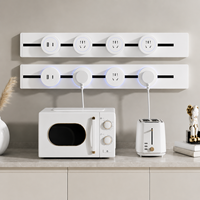 Prise de courant modulaire sur rail, moderne, en aluminium, à montage en surface, avec adaptateur rotatif pour maison, bureau, chambre, école