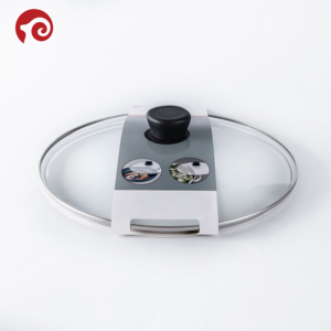 Universeller Kochgeschirr glas deckel Koch deckel aus gehärtetem Glas mit Farb hülle/Bande rol und Knopf für die Pfanne - Product Image 2