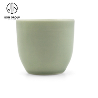 Tasse à thé de bonne 180ml Conception de logo personnalisé Tasse de restaurant bon marché Tasses en porcelaine blanche Tasses à café en céramique sans poignée