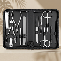 Kits de toilettage pour adultes de haute qualité, luxueux, 3 en 1, durables, en métal, ciseaux pour les ongles, boîte, ensemble de manucure, logo personnalisé, ensemble cadeau