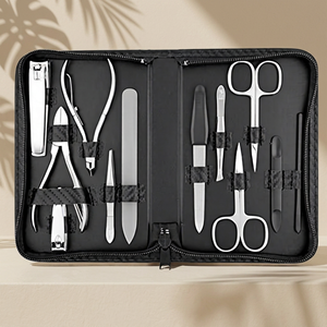 High Quality 3 in 1 Durable Adult Grooming Kits <b>Nail</b> Care Kit Scissors Metal Case Manicure Pedicure <b>Set</b> Perfect Gift <b>Set</b> - Product Image 4