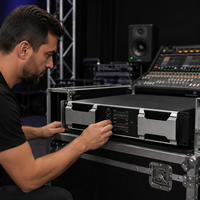 Amplificateur de puissance professionnel 4 canaux 1000W classe H pour DJ, système de sonorisation de scène, caissons de basses et enceintes