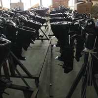 Motor Tempel Bensin Yamabisi 2.5HP 4-Tak Kondisi Baru Kapasitas 72mL Berpendingin Air Kontrol Jarak Jauh Mesin Perahu Kecil
